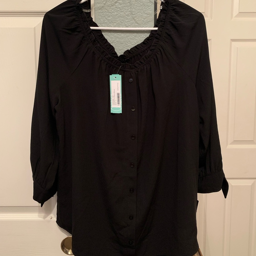 Fortune + Ivy shoulder blouse